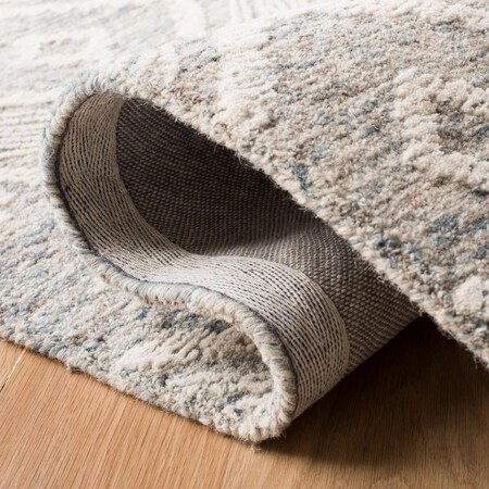 Safavieh 6 x 6 ft. Abstract 100 Percent Wool Pile Square RugIvory & Denim ABT347L-6SQ
